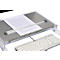 Dokumentenhalter BakkerElkhuizen FlexDesk 640CR, ergonomisch, höhenverstellbar, inkl. ComfortRead, Acryl, transparent-hellgrau