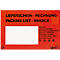 Dokumententasche/Lieferscheintasche SecurePack, C6, mit Aufdruck, Sichtfenster, selbstklebend, wasserfest, PCR & FSC®-Kraftpapier, rot, 250 Stück