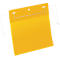 Dokumententaschen mit Drahtbügel, B 210 x H 148 mm (A5 quer), 50 Stück, gelb