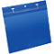 Dokumententaschen mit Drahtbügel, B 297 x H 210 mm (A4 quer), 50 Stück, blau