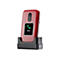DORO 2880 - 4G Feature Phone / Interner Speicher 17 MB - microSD slot - 320 x 240 Pixel - rear camera 0,3 MP - Rot