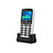 DORO 5860 - 4G Feature Phone - microSD slot - 320 x 240 Pixel - rear camera 2 MP - Schwarz, weiß