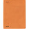Dossier de classement FALKEN, format A4, 3 rabats, carton Manila, orange