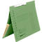 Dossier suspendu Falken, format A4, pour jusqu'à 200 feuilles, 2 compartiments, perforation de la fente, agrafage d'autorité, pochette, carton recyclé, vert, 50 pièces