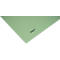 Feuilles de papier vert clair, le logo Biella. Une pile de papier, légèrement inclinée, sur fond blanc.