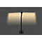 DOTLUX LED-Schreibtischleuchte TWIN, 20W, COLORselect 3000 - 6500K, dimmbar, 120° Abstrahlwinkel, L 800 x B 33 x H 680 mm, schwarz