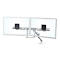 Double bras porte-écran HX Ergotron, jusqu'à 32 pouces, support de table, hauteur ajustable