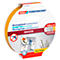 tesa POWERBOND mounting tape. The packaging shows yellow tape, product information and application examples.