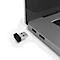 Draadloze muis hama MW-600, voor rechtshandigen, dual mode met USB-A &amp; USB-C Nano-ontvanger, 6 knoppen &amp; scrollwiel, 1000-2400 dpi, batterij, zwart