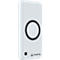 Draadloze Powerbank Varta, Draadloos opladen &amp; opladen met kabel, Laadniveau-indicator, Li-polymeer batterij, B 100 x D 31 x H 195 mm, wit