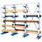 Draagarmstelling KRM, dubbelzijdig, 3 rekhoogtes en -lengtes, lengte draagarmen 400 of 500 mm