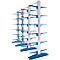 Draagarmstelling KRM, dubbelzijdig, 3 rekhoogtes en -lengtes, lengte draagarmen 400 of 500 mm
