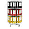Draaibare ordnerzuil met 3 etages, zonder ordners, h 1300 mm