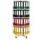 Draaibare ordnerzuil met 4 etages, zonder ordners, h 1660 mm