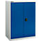 Draaideurkast Schäfer Shop Select MS-i 12408, plaatstaal, B 800 x D 400 x H 1215 mm, 3 OH, lichtgrijs/gentiaanblauw, tot 150 kg 