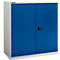 Draaideurkast Schäfer Shop Select MS-i 12409, plaatstaal, B 950 x D 400 x H 1215 mm, 3 OH, lichtgrijs/gentiaanblauw, tot 150 kg 