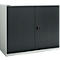 Draaideurkast Schäfer Shop Select MS-i 12412, plaatstaal, B 1200 x D 400 x H 1215 mm, 3 OH, lichtgrijs/antracietgrijs, tot 150 kg 