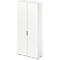 Draaideurkast TETRIS WOOD – B 1000 x D 421 x H 2270 mm (hoogte inclusief glijders) – 6 OH - wit – ons merk Schäfer Shop Genius
