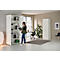 Draaideurkast TETRIS WOOD – B 1000 x D 421 x H 2270 mm (hoogte inclusief glijders) – 6 OH - wit – ons merk Schäfer Shop Genius