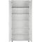 Draaideurkast TETRIS WOOD – B 1000 x D 421 x H 2270 mm (hoogte inclusief glijders) – 6 OH - wit – ons merk Schäfer Shop Genius