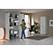 Draaideurkast TETRIS WOOD – B 1200 x D 421 x H 2270 mm (hoogte inclusief glijders) – 6 OH - lichtgrijs – ons merk Schäfer Shop Genius