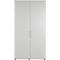 Draaideurkast TETRIS WOOD – B 1200 x D 421 x H 2270 mm (hoogte inclusief glijders) – 6 OH - lichtgrijs – ons merk Schäfer Shop Genius