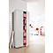 Draaideurkast TETRIS WOOD – B 800 x D 421 x H 1910 mm (hoogte inclusief glijders) – 5 OH - lichtgrijs – ons merk Schäfer Shop Genius