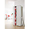 Draaideurkast TETRIS WOOD – B 800 x D 421 x H 1910 mm (hoogte inclusief glijders) – 5 OH - lichtgrijs – ons merk Schäfer Shop Genius
