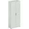 Draaideurkast TETRIS WOOD – B 800 x D 421 x H 1910 mm (hoogte inclusief glijders) – 5 OH - wit – ons merk Schäfer Shop Genius