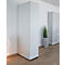 Draaideurkast TETRIS WOOD – B 800 x D 421 x H 2270 mm (hoogte inclusief glijders) – 6 OH - lichtgrijs – ons merk Schäfer Shop Genius