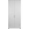 Draaideurkast TETRIS WOOD – B 800 x D 421 x H 2270 mm (hoogte inclusief glijders) – 6 OH - lichtgrijs – ons merk Schäfer Shop Genius