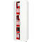 Draaideurkast TETRIS WOOD – B 800 x D 421 x H 2270 mm (hoogte inclusief glijders) - 6 OH - wit - ons merk Schäfer Shop Genius