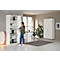 Draaideurkast TETRIS WOOD – B 800 x D 421 x H 2270 mm (hoogte inclusief glijders) - 6 OH - wit - ons merk Schäfer Shop Genius