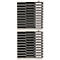 File tray with 20 compartments in black and white.
