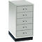 Drawer cabinet DIN A4, with 5 drawers, 675 mm high, luminous gray