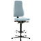 Drehstuhl All-in-One 9641, mit Gleiter und Aufstiegshilfe, Stoffpolster, Duotec grau