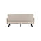 Dreisitzer Sofa meet® by Paperflow LISBOA, desinfektionsmittelbeständiger Kunstlederbezug weiß, Fußgestell schwarz, B 1760 x T 815 x H 830 mm