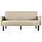 Dreisitzer Sofa meet® by Paperflow LISBOA, Stoffbezug elfenbeinfarben, Fußgestell schwarz, B 1760 x T 815 x H 830 mm
