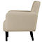 Dreisitzer Sofa meet® by Paperflow LISBOA, Stoffbezug elfenbeinfarben, Fußgestell schwarz, B 1760 x T 815 x H 830 mm