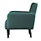 Dreisitzer Sofa meet® by Paperflow LISBOA, Stoffbezug grün, Fußgestell schwarz, B 1590 x T 550 x H 430 mm