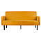 Dreisitzer Sofa meet® by Paperflow LISBOA, Stoffbezug safran, Fußgestell schwarz, B 1760 x T 815 x H 830 mm