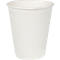 Drinkbeker voor eenmalig gebruik, microgolfbaar suikerriet, volume 200 ml, L 91 x ø 80 mm, 40 stuks, wit, met een witte kleur.