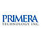 Blaues Logo von Primera Technology, Inc. mit grauer Schrift auf weißem Hintergrund.