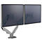 Dual Monitorarm Fellowes Eppa™, bis 39" Gesamtbreite, VESA, dreh-/schwenk-/neig-/höhenverstellbar, silber