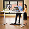 Dual Monitorarm Fellowes Eppa™, jusqu'à 39" de largeur totale, VESA, réglable en panoramique/inclinaison/ hauteur, argent