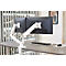 Dual Monitorarm Fellowes Eppa™, jusqu'à 39" de largeur totale, VESA, réglable en panoramique/inclinaison/ hauteur, blanc