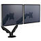 Dual Monitorarm Fellowes Eppa™, jusqu'à 39' de largeur totale, VESA, réglable en panoramique/inclinaison/ hauteur, noir