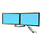 Dualmonitor-Befestigungsset Ergotron, Monitorgröße 17' - 26', Tragkraft max. 16,4 kg