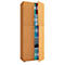Dubbeldeurskast, van hout, 5 OH, greepknoppen, in hoogte verstelbare legborden, B 700 x D 400 x H 1780 mm, beuk