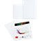 Dubbele kaarten ELCO Color, blanco, A6, 200 g/m², incl. passende enveloppen C6, 90 g/m², set van telkens 10 stuks, wit